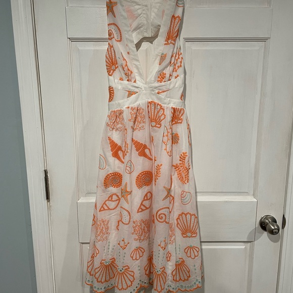 Maeve Embroidered Shell Midi Sundress, 00p - Picture 2 of 9